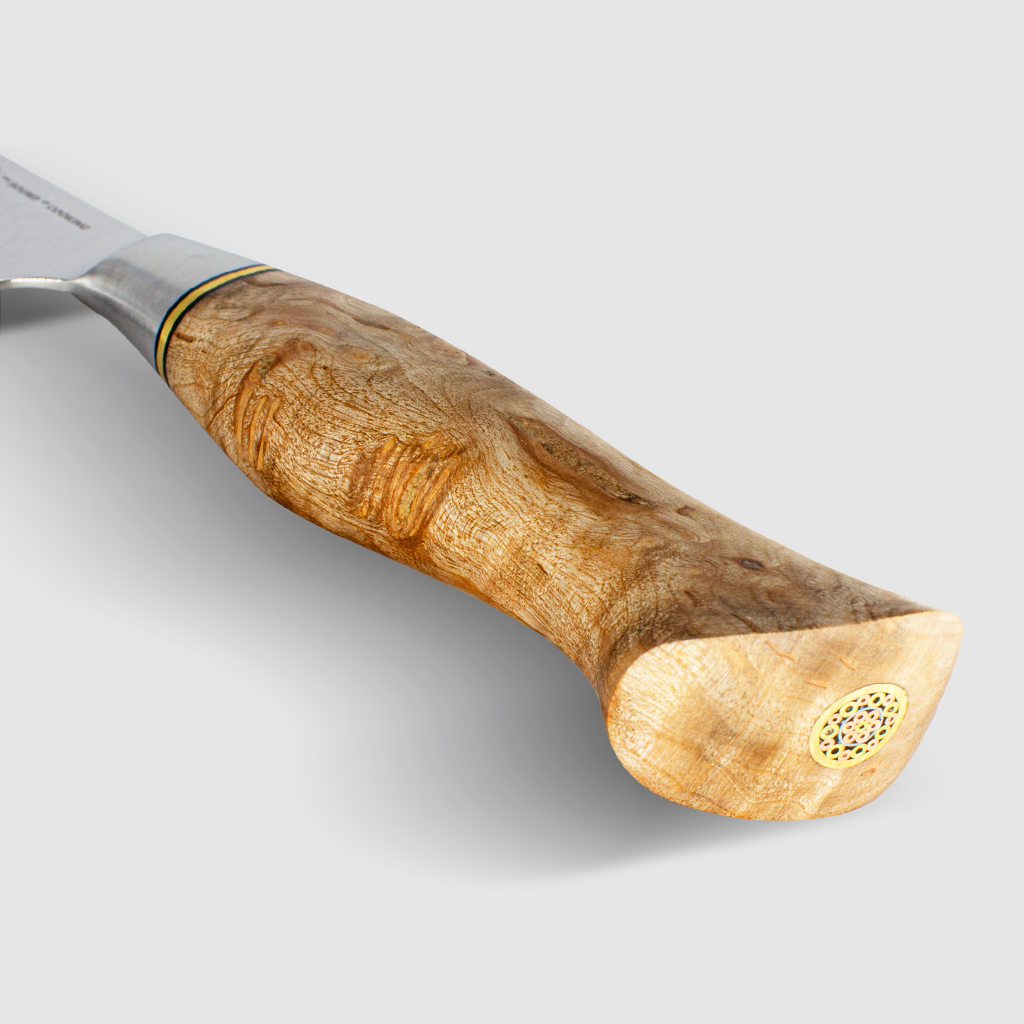 SUISH by RobeGrill-Cuchillo damasco - Cuchillo de Chef Japonés de 8 pulgadas punta ascendente, con 67 capas de acero fundido y anticorrosivo.