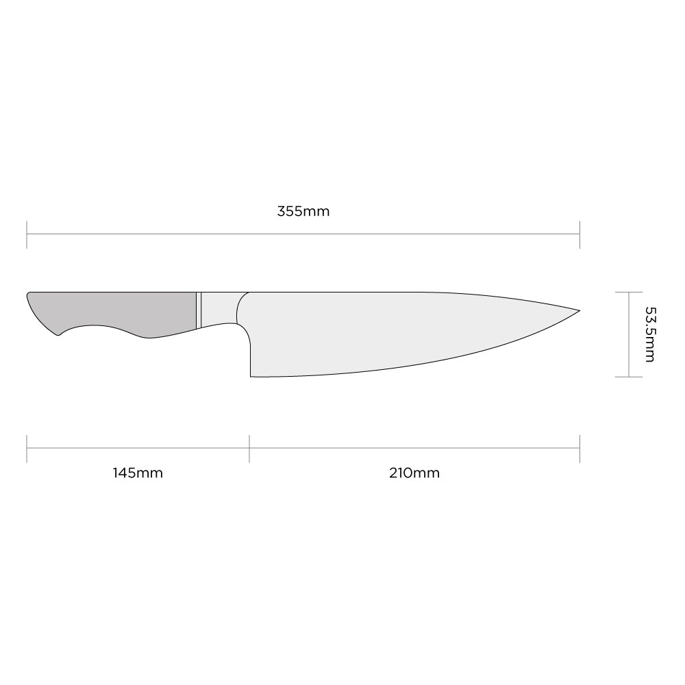 Cuchillo Chef 8'', Cuchillo de chef de acero de Damasco