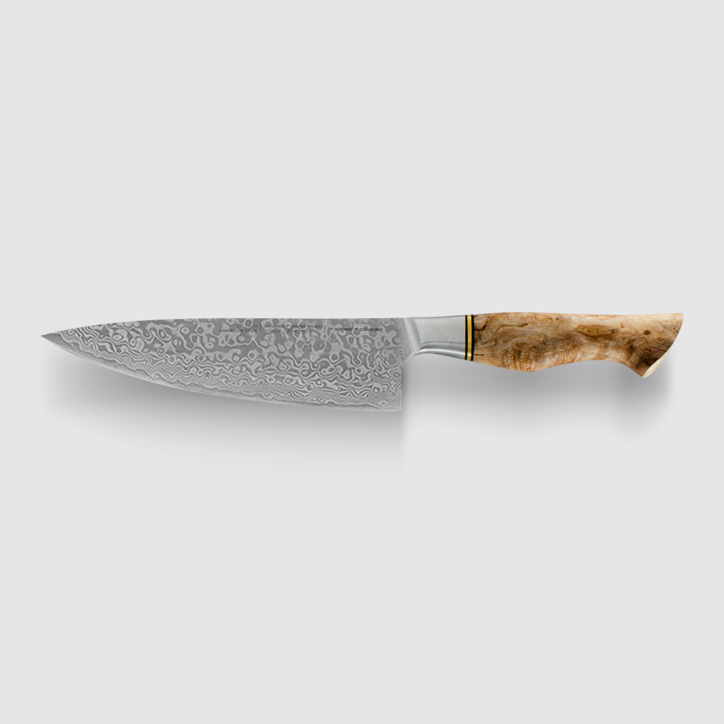 Cuchillo japonés Kain Shun Premier, chef 20 cm acero de Damasco.